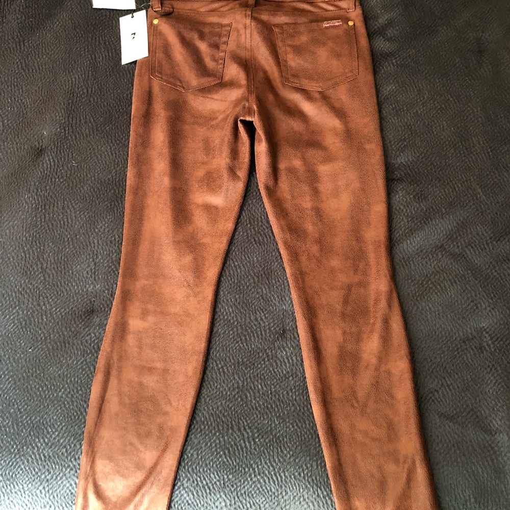 7 for all mankind stretch coated skinny jean